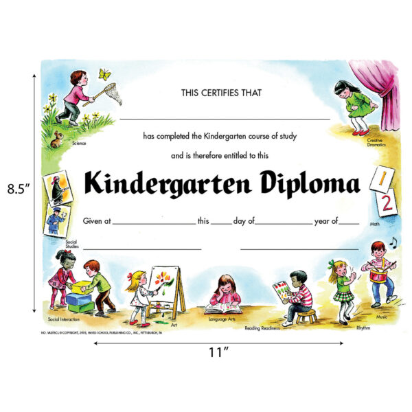 Kindergarten Diploma, 30 Per Pack, 6 Packs
