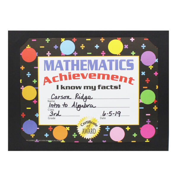 Gold Foil Stamped Black Certificate Folders, 10" x 13", Pack of 30