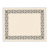 Art Deco Set - Black Border Paper, Plain Folders, Gold Seals