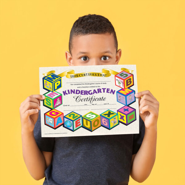 Kindergarten Certificate, 8.5" x 11", 30 Per Pack, 3 Packs