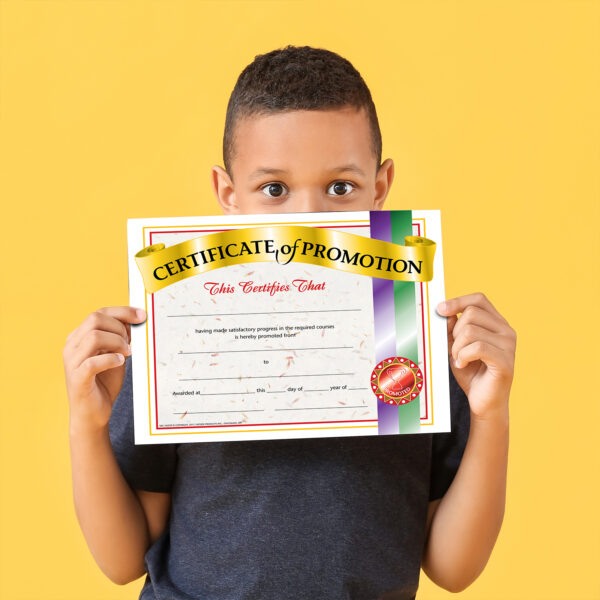 Certificate of Promotion, 8.5" x 11", 30 Per Pack, 3 Packs