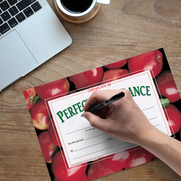 Certificate of Perfect Attendance, 30 Per Pack, 3 Packs