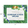 Elementary School Diploma, 8.5" x 11", 30 Per Pack, 3 Packs