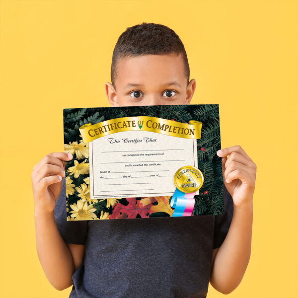 Certificate of Completion, 8.5" x 11", 30 Per Pack, 3 Packs