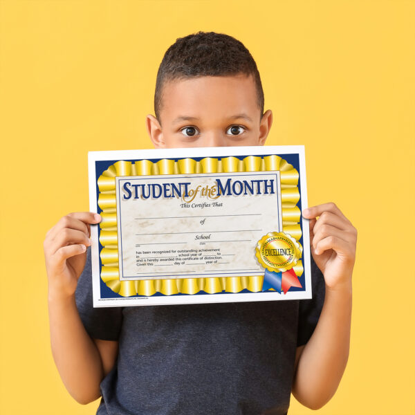 ERSH-VA528-3_1-2.jpg Student of the Month Certificate, 8.5" x 11", 30 Per Pack, 3 Packs