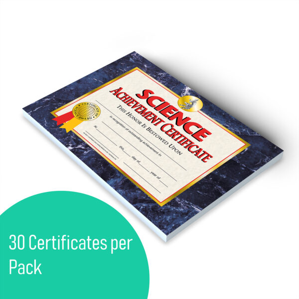 ERSH-VA571-3_2.jpg Science Achievement Certificate, 30 Per Pack, 3 Packs