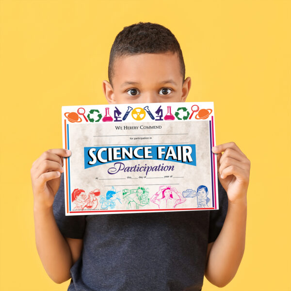 Science Fair Participation Award, 8.5" x 11", 30 Per Pack, 3 Packs
