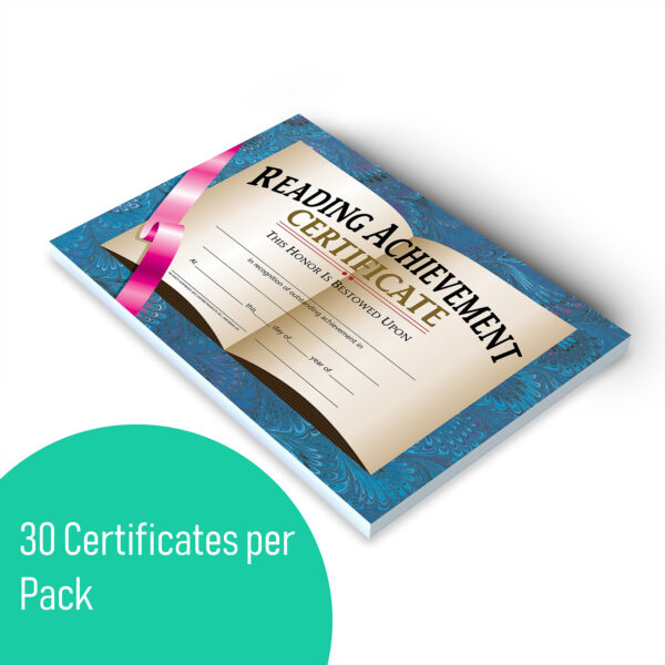 Reading Achievement Certificate, 30 Per Pack, 3 Packs