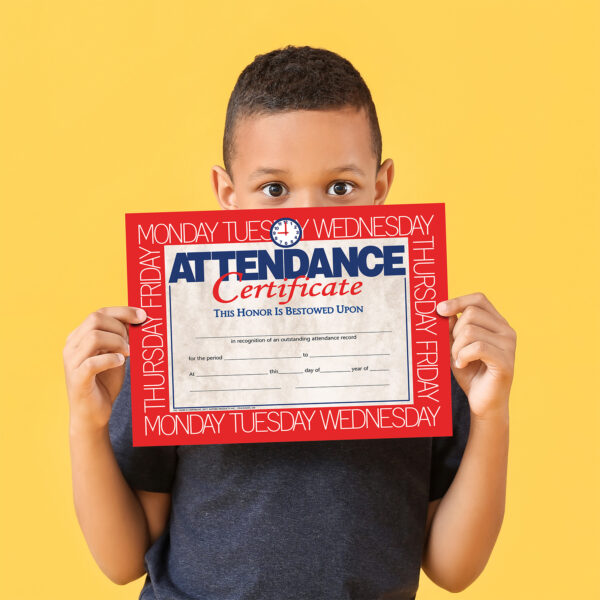 Attendance Certificate, 8.5" x 11", 30 Per Pack, 3 Packs