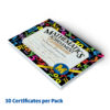 Mathematics Achievement Certificate, 30 Per Pack, 3 Packs