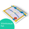 ERSH-VA608-3_2.jpg Certificate of Achievement, 30 Per Pack, 3 Packs