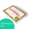 ERSH-VA612-3_1-2.jpg Honor Roll Certificate, 30 Per Pack, 3 Packs