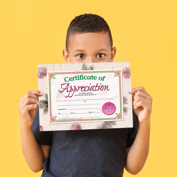 Certificate of Appreciation, 30 Per Pack, 3 Packs