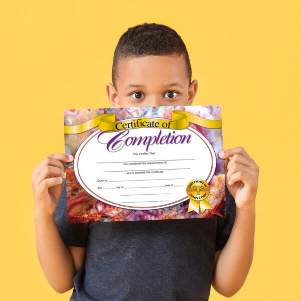 Certificate of Completion, 8.5" x 11", 30 Per Pack, 3 Packs