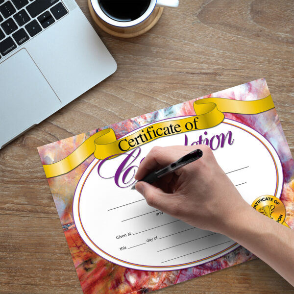 Certificate of Completion, 8.5" x 11", 30 Per Pack, 3 Packs