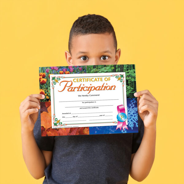 ERSH-VA633-3_2.jpg Certificate of Participation, 8.5" x 11", 30 Per Pack, 3 Packs