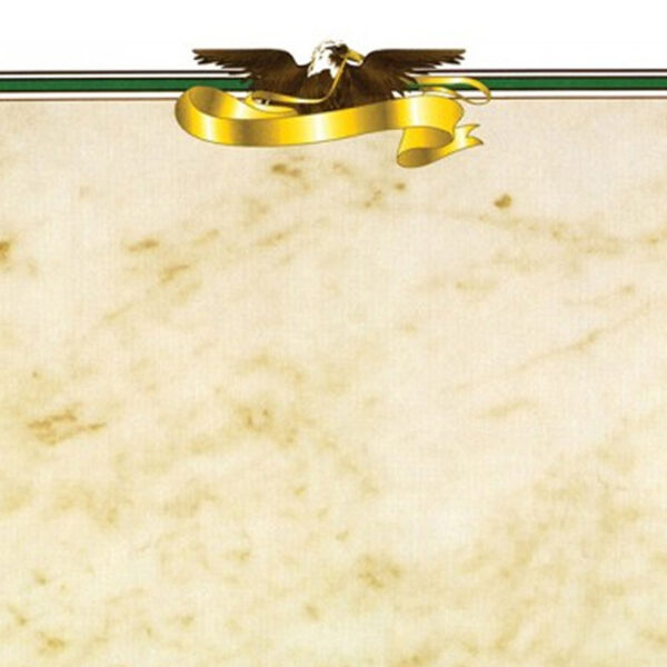 Eagle Border Certificate, 8.5" x 11", 50 Per Pack, 3 Packs
