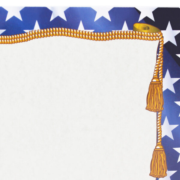 ERSH-VA655-3_1.jpg Stars Border Certificate, 8.5" x 11", 50 Per Pack, 3 Packs