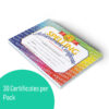 Spelling Achievement Certificate, 30 Per Pack, 3 Packs
