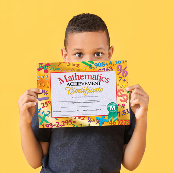 Mathematics Achievement Certificate, 30 Per Pack, 3 Packs