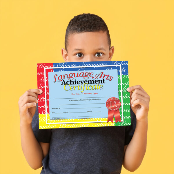 Language Arts Achievement Certificate, 30 Per Pack, 3 Packs