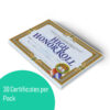 High Honor Roll Certificate, 8.5" x 11", 30 Per Pack, 3 Packs