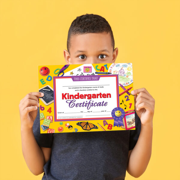 Kindergarten Certificate, 8.5" x 11", 30 Per Pack, 3 Packs