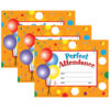 ERSH-VA801-3.jpg Perfect Attendance Certificates & Reward Seals, 30 - 8.5" x 11" Certificates & 160 Seals Per Set, 3 Sets