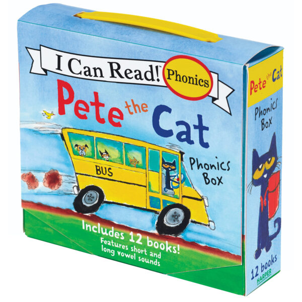 I Can Read! Pete the Cat Phonics Box, 12 Books Per Set, 2 Sets