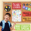 colorful colorful classroom decor 1 Colorful Star Student Read All About Me Posters, Set of 20