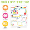 simple read all about me poster set 1 Colorful Star Student Read All About Me Posters, Set of 20