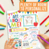 modern student of the week posters elementary classroom must hav Colorful Star Student Read All About Me Posters, Set of 20