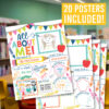 green student of the week poster 1 Colorful Star Student Read All About Me Posters, Set of 20