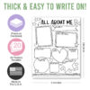 black and white student of the week posters elementary classroom Star Student Read All About Me Posters, Set of 20