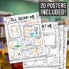 vintage student of the month 1 Star Student Read All About Me Posters, Set of 20
