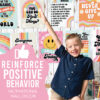 Neutral Everyone is welcome here 1 Retro Growth Mindset Classroom Decor Posters, Set of 9
