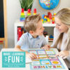 modern kids learning posters for toddlers 1-3 1 Colorful Preschool Educational Laminated Posters For Toddlers, Set of 16