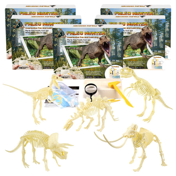 ERSHECPHKIT5.jpg Paleo Hunter Dig Kit for STEAM Education - All Five Dinosaurs