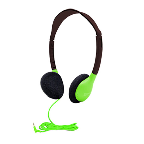 Sack-O-Phones, 10 Personal Headphones in a Carry Bag, Green