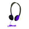 Sack-O-Phones, 10 Personal Headphones in a Carry Bag, Purple