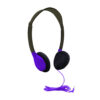 Sack-O-Phones, 10 Personal Headphones in a Carry Bag, Purple