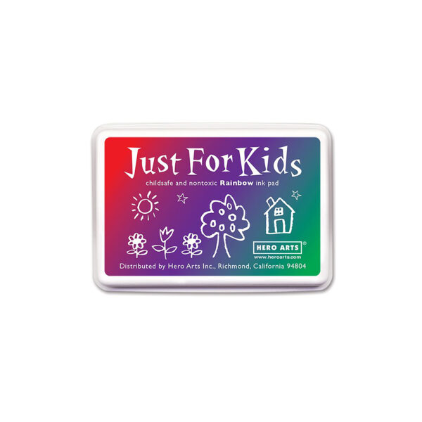 Just for Kids 3-Color Rainbow Ink Pad, Pack of 6