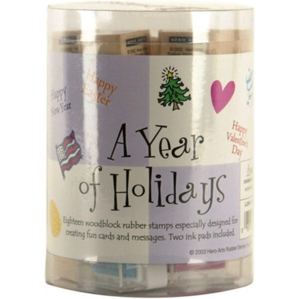 Ink 'n' Stamp A Year of Holidays Stamps, Set of 18