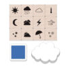 Weather Icons Stamps Mini Tub, 12 per Set, 2 Sets