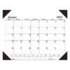 Academic Economy Desk Pad, 12 Months, January-December, Pack of 3