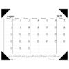 Monthly Academic Calendar Economy Desk Pad, 17 Months (Aug-Dec), 22" x 17"