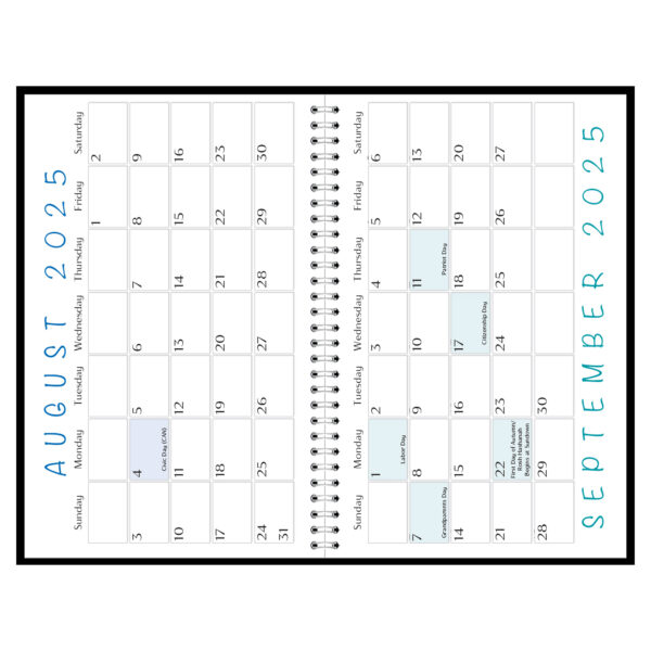 Academic Weekly Assignment Book, Black, Pack of 3