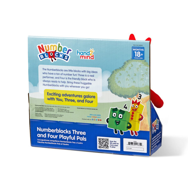 Numberblocks 3 & 4 Playful Pals Plush