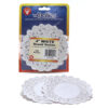 Round Paper Lace Doilies, White, 4", 100 Per Pack, 6 Packs