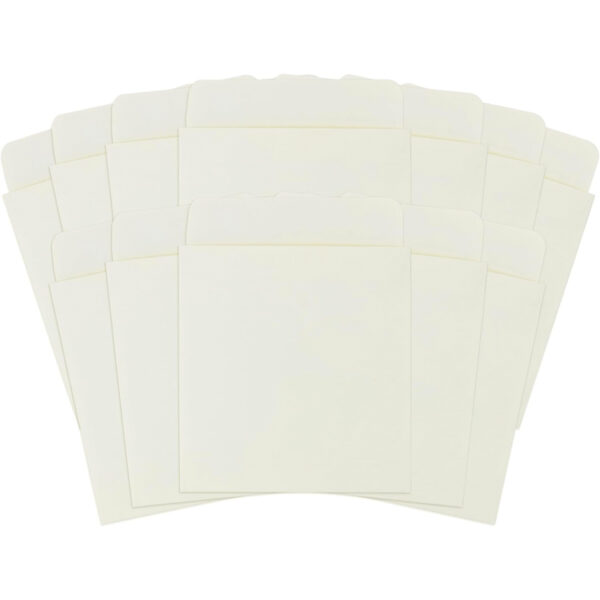 Library Pockets 3.5" x 4.5" Self Adhesive - Manila, 50 Per Pack, 3 Packs